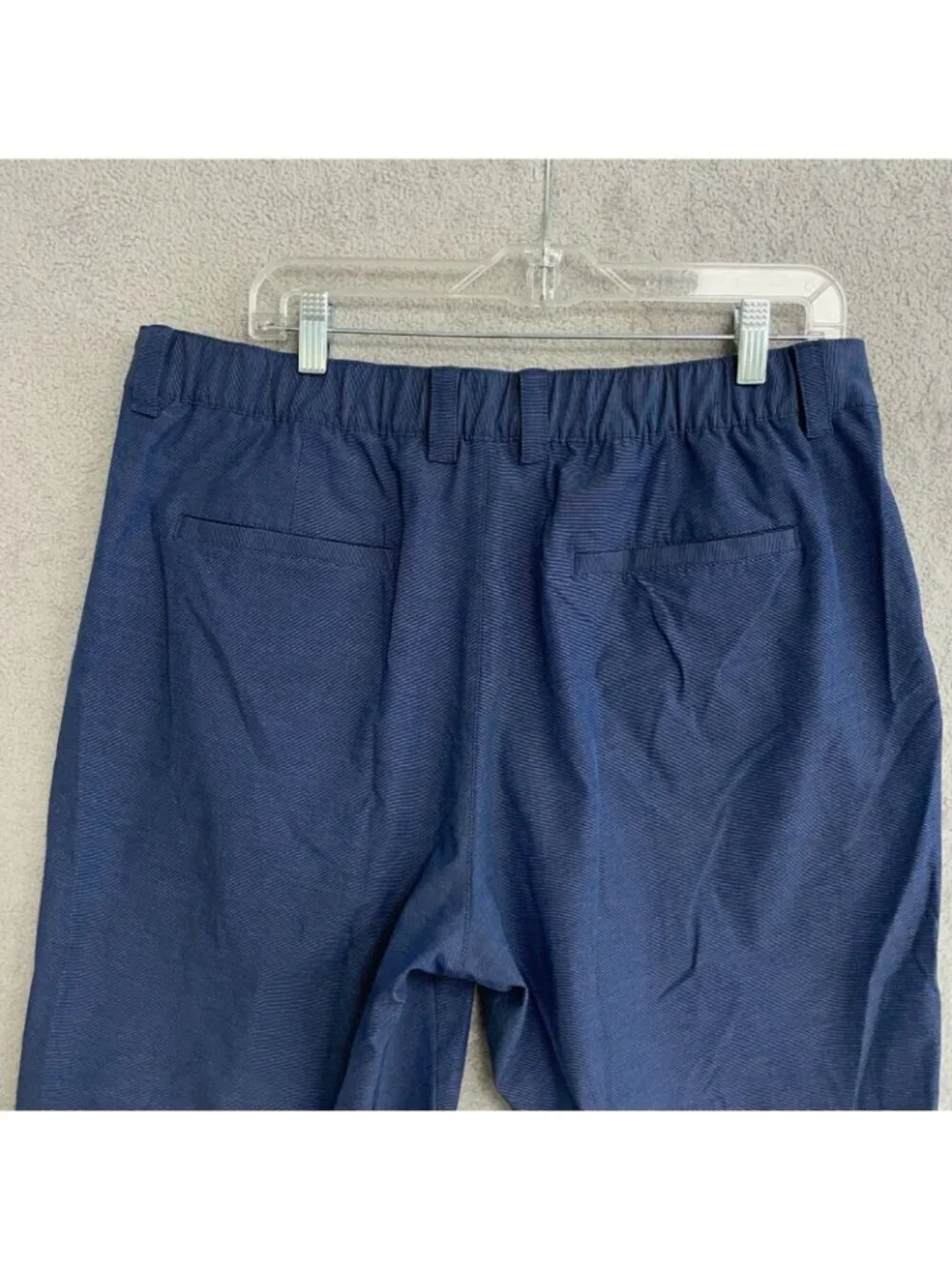 NWT Banana Republic Men's 36 Navy Blue Stretch Shorts Flat Front Casual J1975